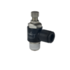 Flow control valve ESL6-01-FX Ø6xG1/8 nickle plated brass/PBT